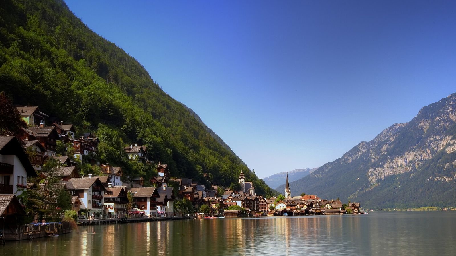 The lakeside village of Hallstatt, Austria