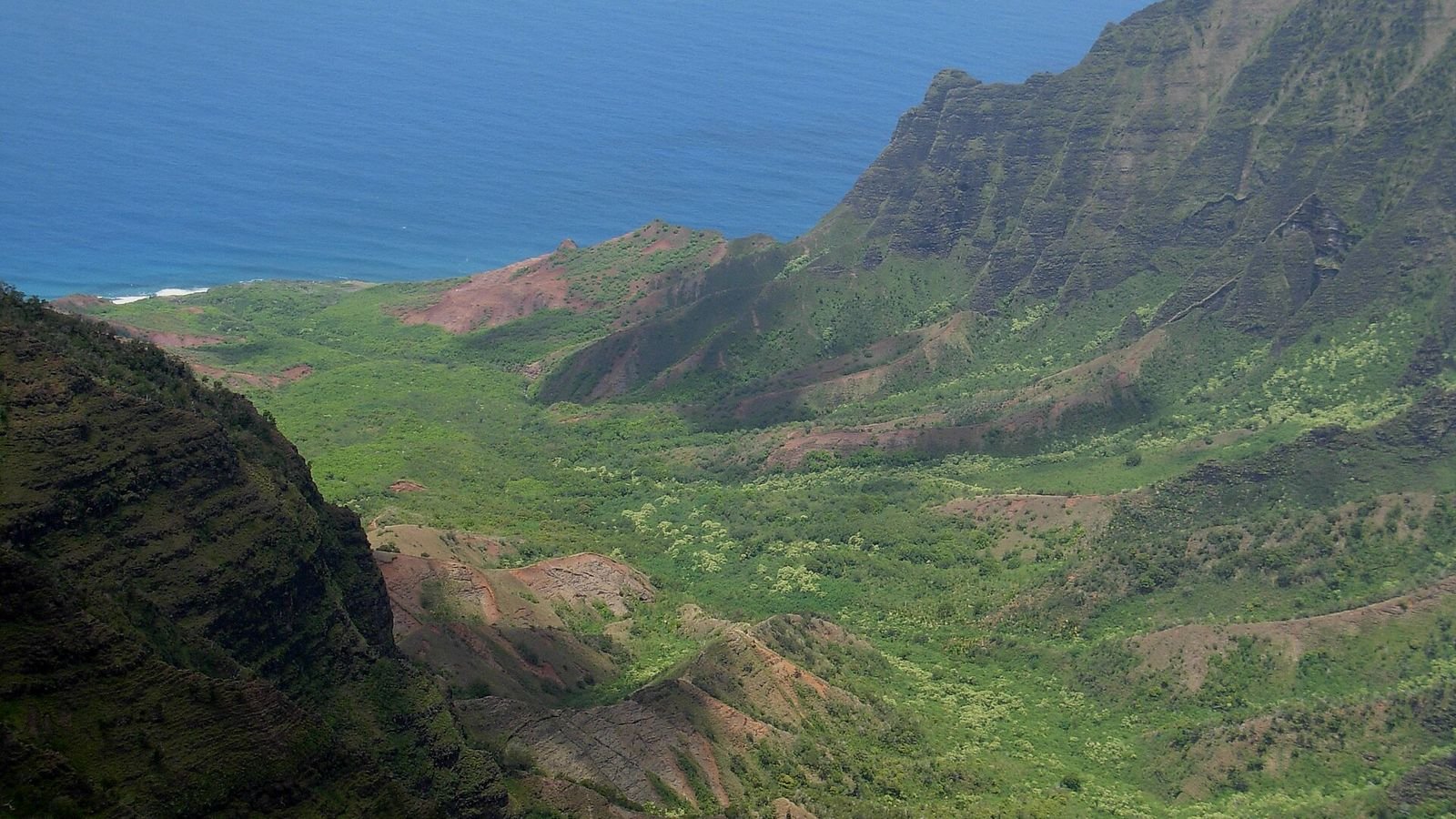 The Kalalau Valley on the Na Pali Coast, Kauai